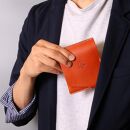 JITAN 二つ折り財布 サイフ HUKURO 栃木レザー 全6色  左利き用【グリーン】