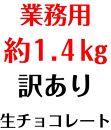 【ふるさと納税】 業務用 訳あり 生チョコレート カカオ 1.4kg