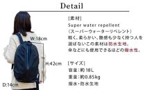 撥水・防水生地のバッグパック　EGG PACK【S】　Super water repellent（カラー：ブラック）