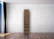 テラ&nbsp;幅40cm&nbsp;板戸キャビネット&nbsp;左開きタイプ&nbsp;壁面収納&nbsp;大川家具【開梱設置】