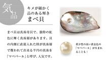 マベ貝とオニキスを素材にした「ネックレス」貝工房かざはな【NN-6】