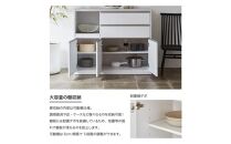 キッチンカウンター【クリアII】チャコールブラック