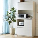 キッチンボード&nbsp;&nbsp;【セイル&nbsp;90】&nbsp;ヒッコリーホワイト