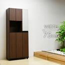 シューズボックス&nbsp;&nbsp;【シャルケ&nbsp;75&nbsp;HI】&nbsp;ブラウン&nbsp;木目