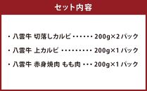 八雲牛 焼肉セットA 総重量800g 【 牛肉 肉 北海道 八雲町 年内発送 年内配送  】