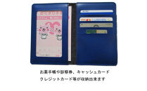 神戸タータンお薬手帳入れ（大き目）カード4枚収納．診察券．健康保険証収納