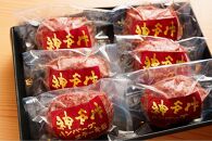 神戸赤ふじ　神戸牛ハンバーグセット　（100g×６個入）