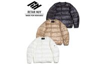 ＜UNISEX＞北海道ダウン：RETAR NUY/レタールヌイ［CISE］DOWN CARDIGAN［BEIGE/Lサイズ］