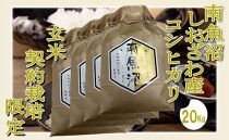【令和7年産】【玄米２０Kg】●玄米●&nbsp;生産者限定&nbsp;南魚沼しおざわ産コシヒカリ