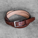栃木レザー使用｜希少ハーネスレザーの贅沢ビジネスベルト｜Business&nbsp;belt｜チョコ｜minca（全3色）