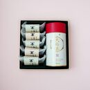 【千紀園】 新春大福茶70ｇ×1缶と２種のふぃなんしぇ５個詰合せ