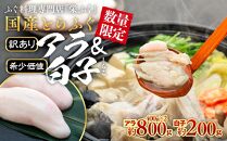 数量限定 ふぐ料理専門店 『栄ふく』 訳あり 国産 とらふぐ アラ 約400g×2 希少価値 白子 約200g