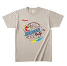 ひこにゃん×鳥人間　ふるさと納税限定デザイン　Tシャツ　ミルキーグレーLサイズ