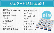 【2月発送】ジェラート16個&nbsp;しまなみ・瀬戸田の素材がたっぷり!
