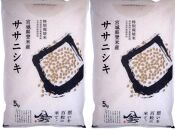 【特別栽培米】宮城県登米市産ササニシキ精米　５kg×２個セット