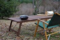 ウォールナット 2つ折りキャンプテーブル KUROSON370-F