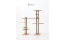 新拡張型キャットタワー&nbsp;necosuru&nbsp;cat&nbsp;branch【ブラウン】