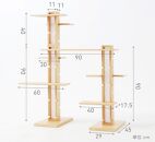 新拡張型キャットタワー&nbsp;necosuru&nbsp;cat&nbsp;branch【ナチュラル】