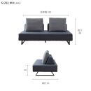 リバティ2&nbsp;ソファ&nbsp;180cm&nbsp;3人掛け&nbsp;ライトグレー【モーブル】【大川家具】