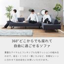 リバティ2&nbsp;ソファ&nbsp;180cm&nbsp;3人掛け&nbsp;ライトグレー【モーブル】【大川家具】