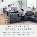 リバティ2 ソファ 200cm 3人掛け ライトグレー【モーブル】【大川家具】