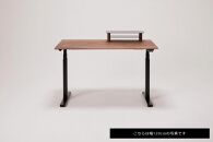 【幅160cm】【ウォールナット】【ミニシェルフ付】電動昇降デスク&nbsp;無垢材&nbsp;パソコンデスク&nbsp;WAAKstandingPro