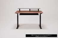 【幅140cm】【オーク】【配線トレー付】【シェルフ付】電動昇降デスク&nbsp;無垢材&nbsp;パソコンデスク&nbsp;WAAKstandingPro
