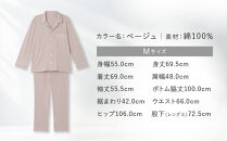 【ワコール/睡眠科学】メンズ天綿パジャマ＜Mサイズ/ベージュ＞［&nbsp;京都&nbsp;ナイトウエア&nbsp;眠る時間を夢の時間に&nbsp;寝ごこち&nbsp;肌ざわり&nbsp;人気&nbsp;おすすめ&nbsp;快眠&nbsp;睡眠&nbsp;健康&nbsp;寝巻&nbsp;パジャマ&nbsp;ふるさと納税&nbsp;］