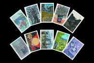 佐渡市で開催される「はんが甲子園」の受賞作品による絵葉書　10枚