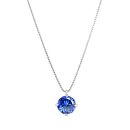 【京セラ】クレサンベール〈サファイア〉ネックレス【一粒/0.5CT/プラチナ/9月】