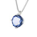 【京セラ】クレサンベール〈サファイア〉ネックレス【一粒/0.5CT/プラチナ/9月】