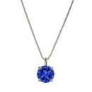 【京セラ】クレサンベール〈サファイア〉ネックレス【一粒/1.0CT/プラチナ/9月】