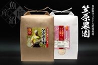 【令和７年産】南魚沼産&nbsp;笠原農園米&nbsp;コシヒカリ５kg・ミルキークイーン５kg　食べ比べセット