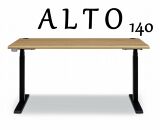 昇降デスク&nbsp;アルト140&nbsp;オーク&nbsp;天然木&nbsp;電動&nbsp;キャスター無