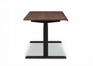 昇降デスク&nbsp;アルト140&nbsp;ウォールナット&nbsp;天然木&nbsp;電動&nbsp;キャスター有