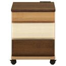 403ナイトテーブル テイク ソファーサイドテーブル リビングワゴン ベッドサイドテーブル 2口コンセント付き キャスター付き サイドワゴン 引き出し 3段 インテリア 木製 北欧 テイスト モダン