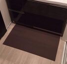 洗濯いらず、ずれない、抗菌 のふく楽 洗面マット（・洗面マット×2枚 ・長さ90cm 幅50cm 厚み5mm ・カラー:ダークブラウン）