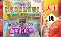 ＜滴る果汁とあふれる果肉が自慢のもも＞大玉の桃2kgセット【先行予約・2025年6月下旬より順次発送】秀品（約6～7個入り）