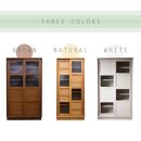 80&nbsp;カップボード&nbsp;ハッピー&nbsp;全ガラス＜BR色＞