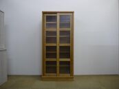 80&nbsp;カップボード&nbsp;ハッピー&nbsp;全ガラス＜WH色＞