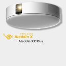 PJ06【 Aladdin X2 Plus 】 アラジン エックス 2 プラス　スマート プロジェクター 第2世代 Wi-Fi6対応 アラジン 家庭用 ホームシアター オートフォーカス機能 ホームエンターテイメント 映画 天井照明 LEDシーリングライト スピーカー