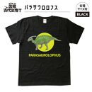 恐竜・古代生物Tシャツ　パラサウロロフス 037　サイズ110（キッズ・ユニセックス）