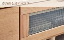 デッドスペースにうまくフィットし、空間を効率よく使えるTVボード