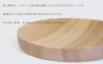 Ripple center piece -large SASAKI【旭川クラフト(木製品/木の大皿)】リップルセンターピース / ササキ工芸【natural】_03470