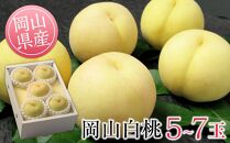 GU03　◆先行受付◆　岡山県産　清水白桃5～7玉　1.5kg以上　2024年発送