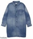 DB26【SIZE:FREE】T-ASSACレディースデニムシャツ「DENIM SH LONG/INDIGO」