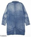 DB26【SIZE:FREE】T-ASSACレディースデニムシャツ「DENIM SH LONG/INDIGO」