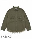 DB27【SIZE:FREE】T-ASSACレディースミリタリーシャツ「MILITARY SH / OLIVE DRAB」