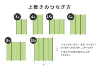 FH021　長さ調節できる国産い草上敷き　本間（関西間）4畳用 191×382cm