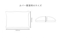 ※受付終了※FH001VC01　はぎもの舎　丸ごと洗える！ 枕としてもクッションとしても使える、ふわもちピロー【Lサイズ】【カラー：1 デニム・ブルー】